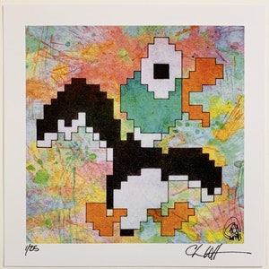 8-bit Duck Hunt Limited Edition Prints - 6&quot;x6&quot;