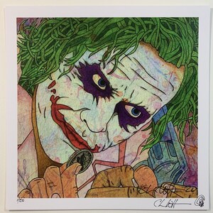 Ledger/Joker Limited Edition Prints - 9&quot;x9&quot;