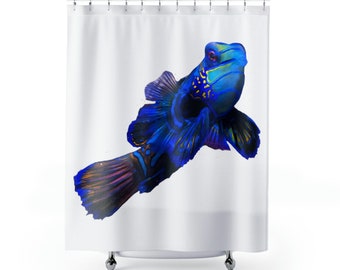 Blue Fish Shower Curtains