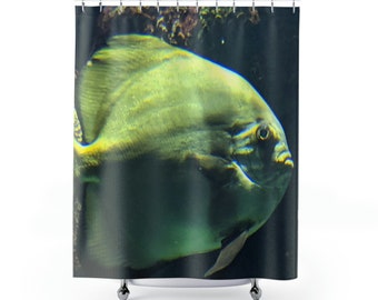 Green Fish Shower Curtains