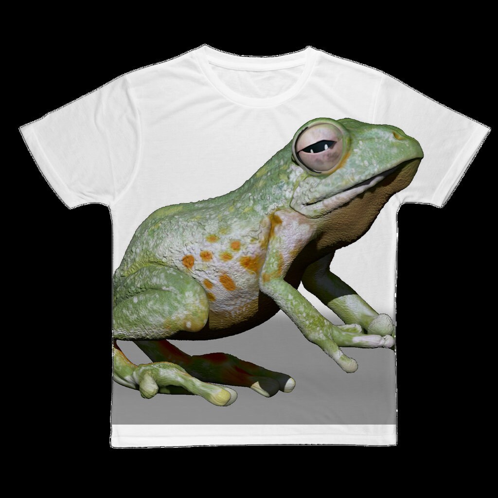Green Frog Character Classic Sublimation Adult T-shirt - Etsy