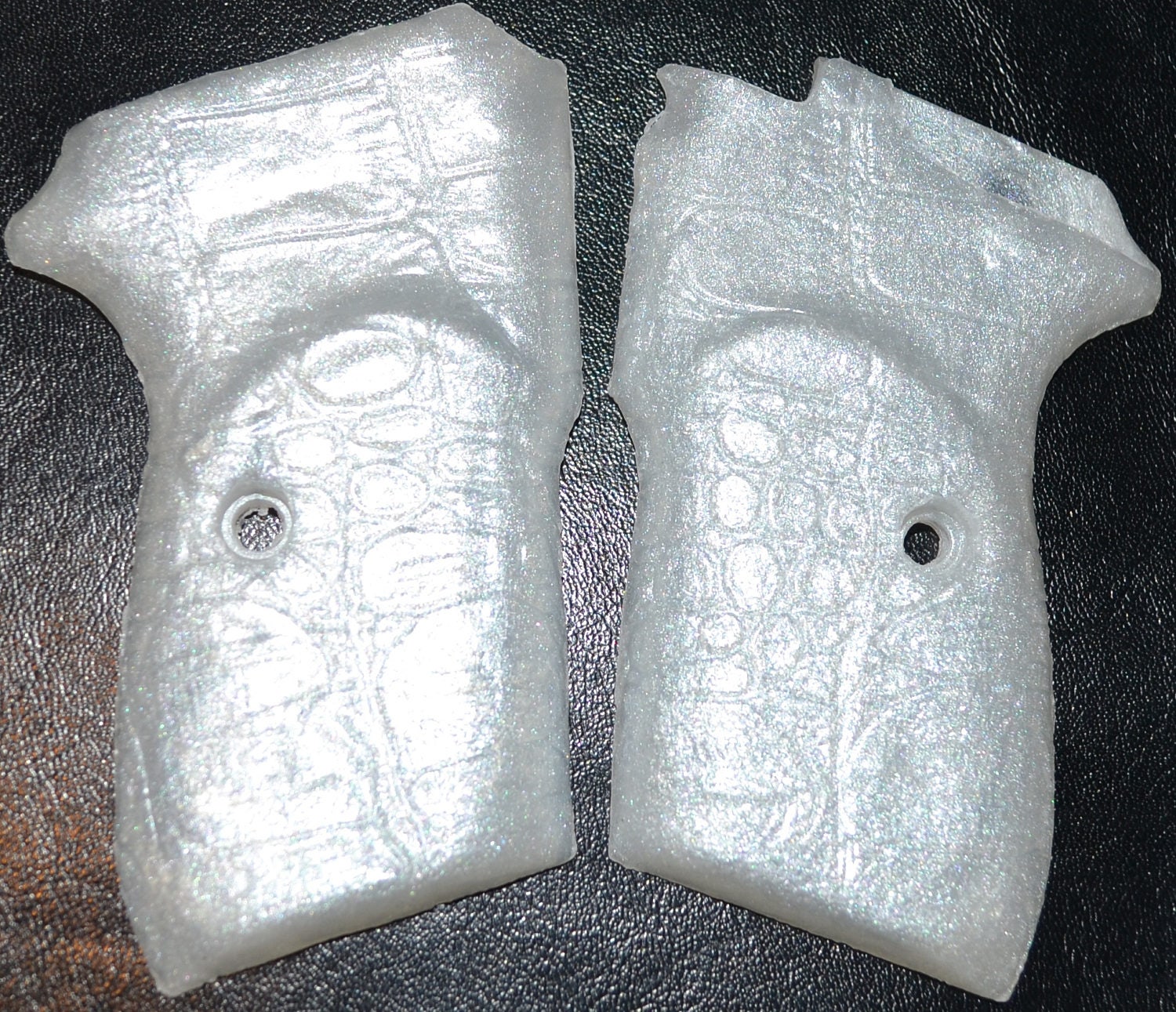 Bersa Thunder 380 pistol grips gator skin pearl white plastic Etsy
