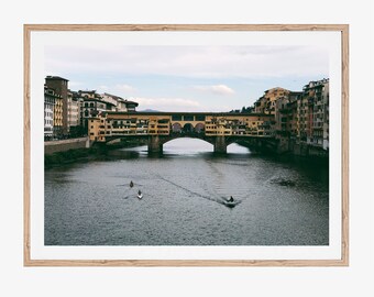 Boating in Florence, Digital Print, Instant Download, Photography, Living Room Wall Decor, Interior Design, Minimalism, Italy Prints