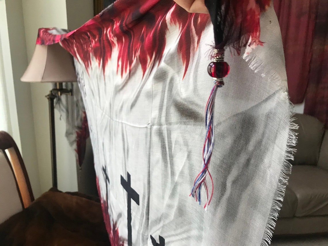 Yeshua Jesus Prayer Shawl Prophetic Art Christian Gifts Etsy