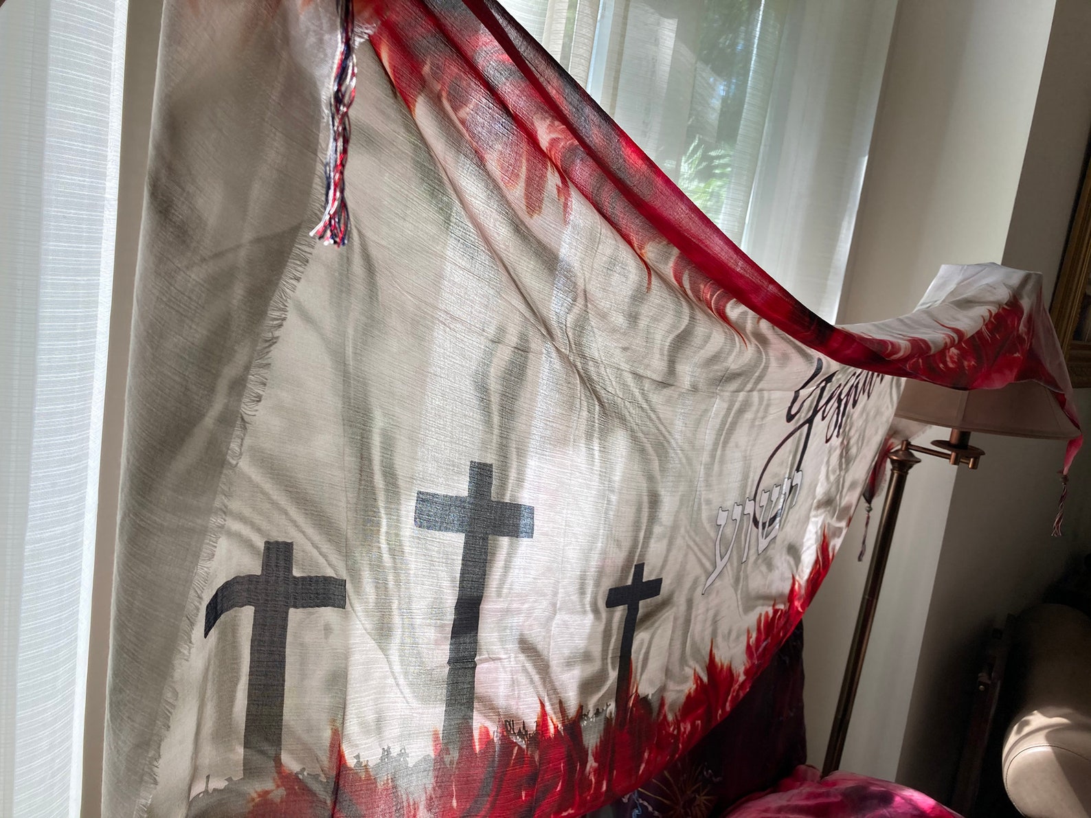 Yeshua Jesus Prayer Shawl Prophetic Art Christian Gifts Etsy