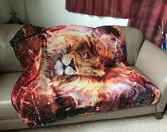 Lion of Judah Worship Flag – Prophetic – Dyed4you Art Bendie Flag