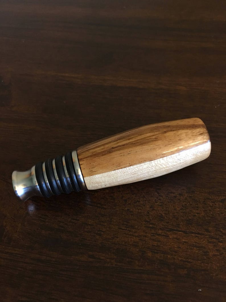 Wood Turned Bottle Stopper Wood Turning Wine / Liquor Bottle Etsy