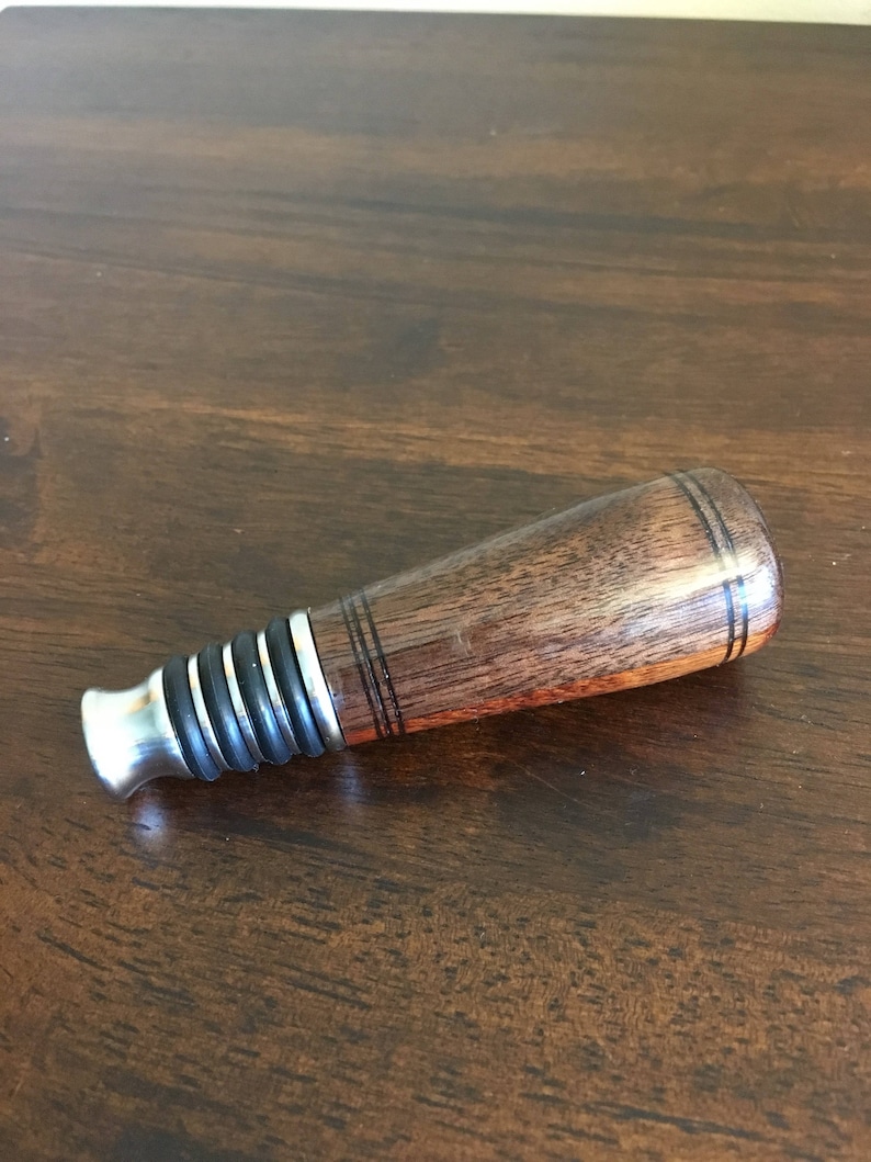 Wood Turned Bottle Stopper Wood Turning Wine / Liquor Bottle Etsy