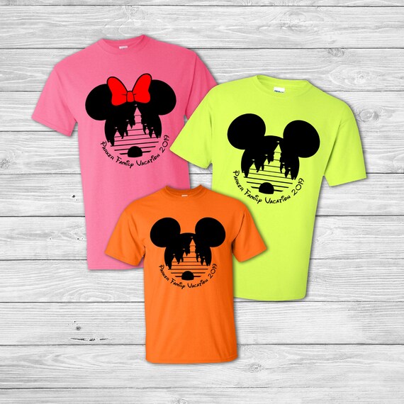 Neon Disney 2019 Shirts | Etsy Denmark