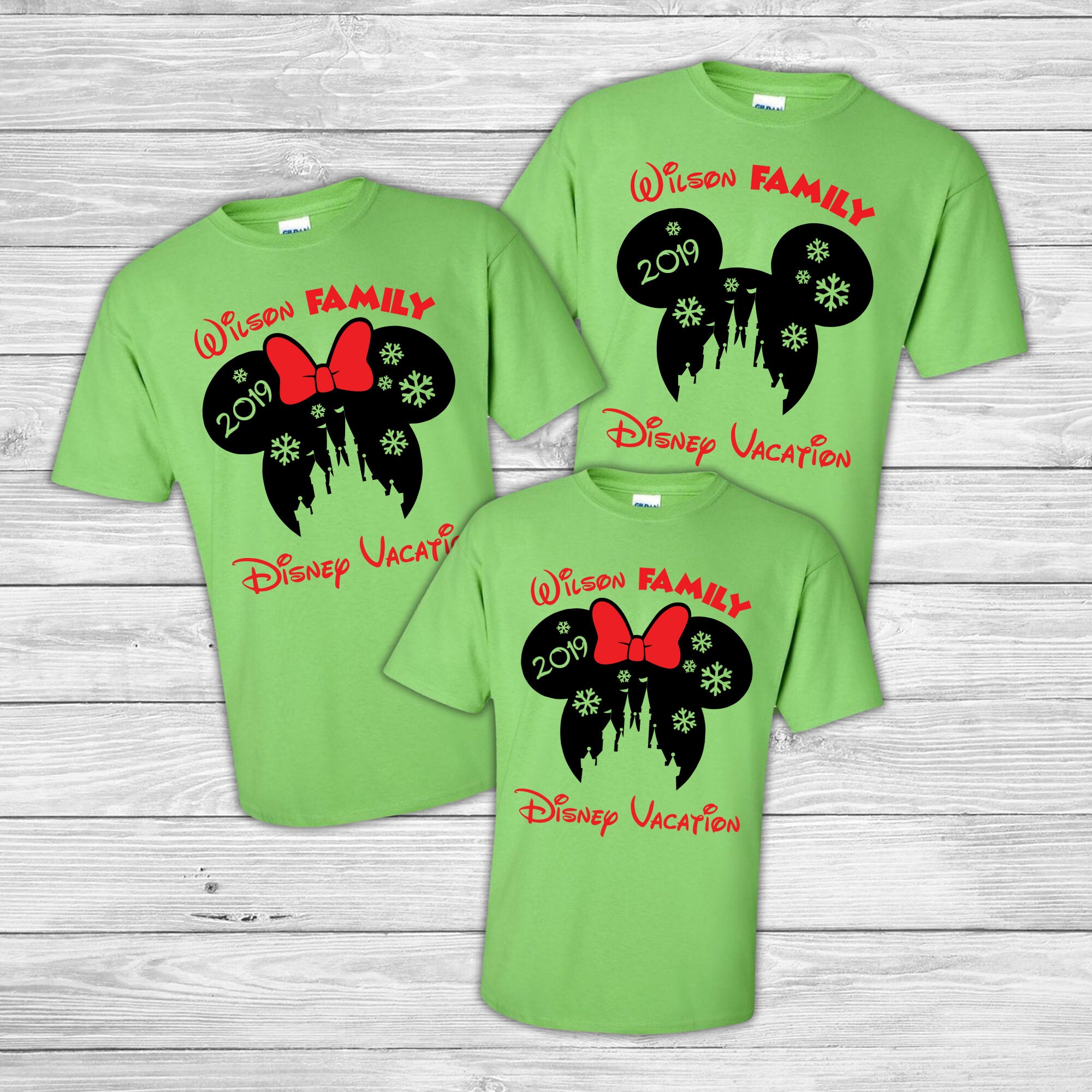 Magic Kingdom Disney Christmas Matching Shirts Custom Disney Etsy