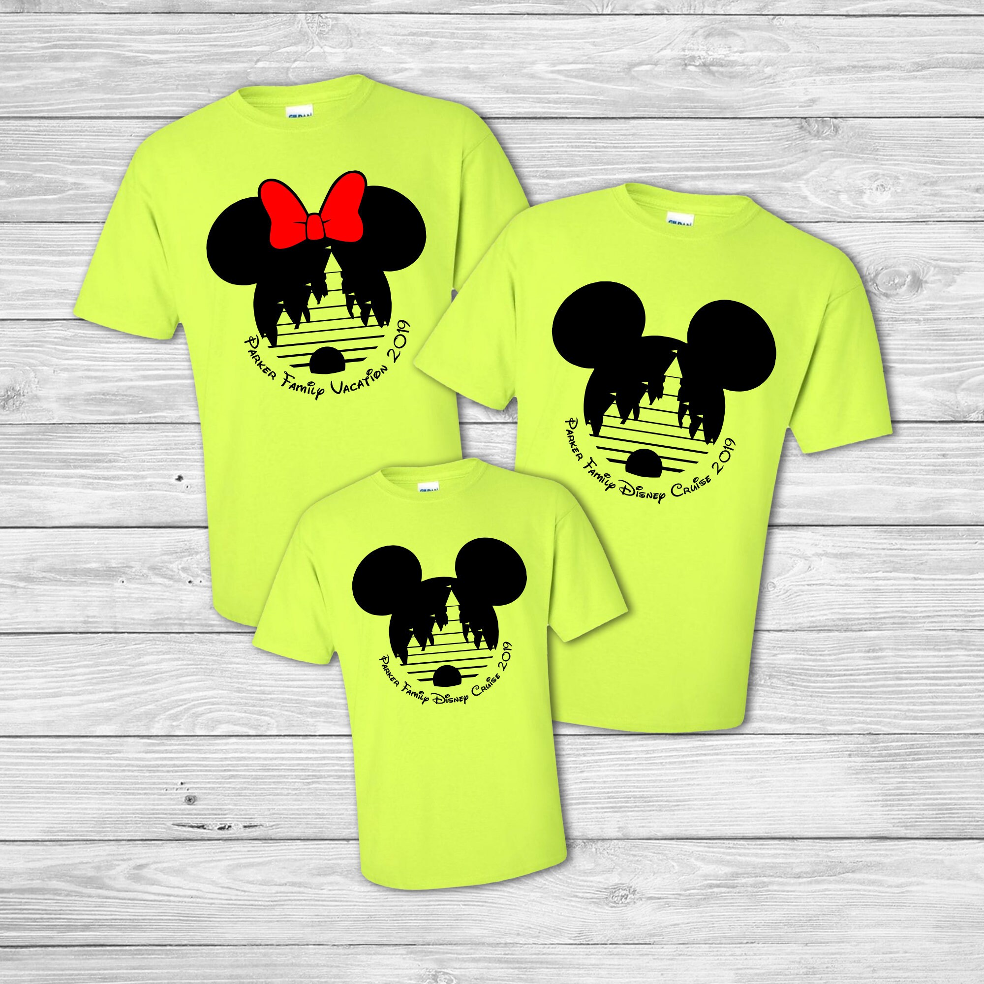 Neon Disney 19 Shirts Etsy