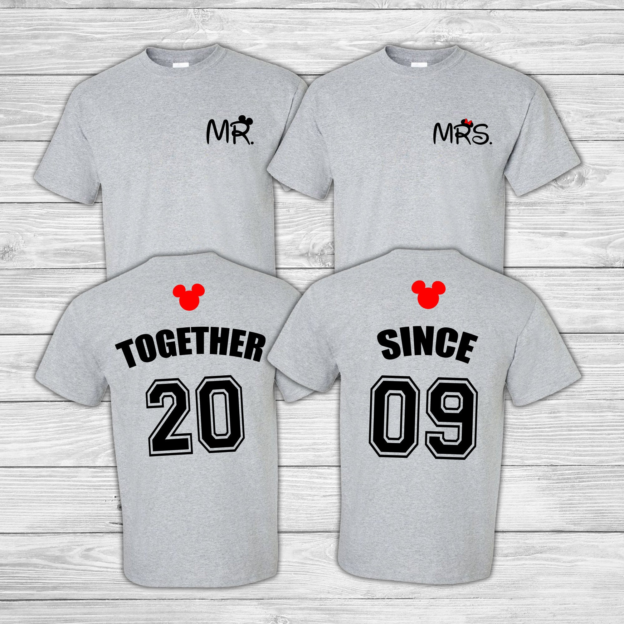 Disney Anniversary Together Since Shirt 