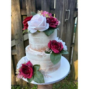 Naked Fake Cake, Rush Order, Available Now, Rustic Fake Wedding cake for shower, wedding shower, birthdays, special events, custom order