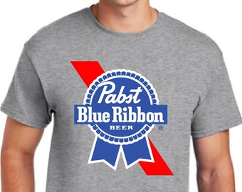 Pabst Blue Ribbon Beer Shirt, Cowboy Shirt, PBR Shirt, Pabst Blue Ribbon Shirt