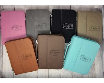 Bible Cover, Engraved “Chosen” Bible Cover, Custom Bible Case, Leatherette Personalized Bible Cover CommUnion Gift