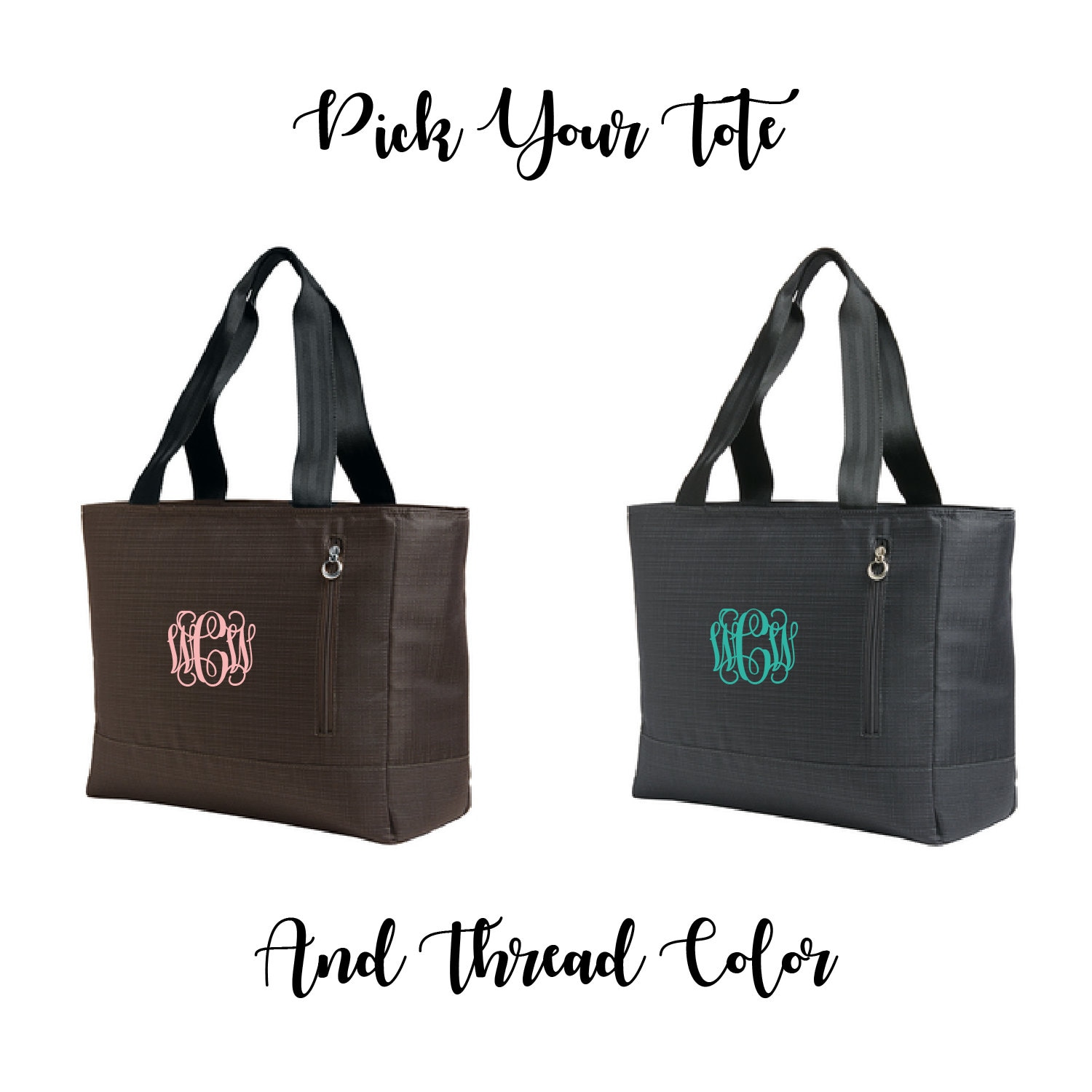 Embroidered Monogram Laptop Tote personalized Laptop Bag Etsy