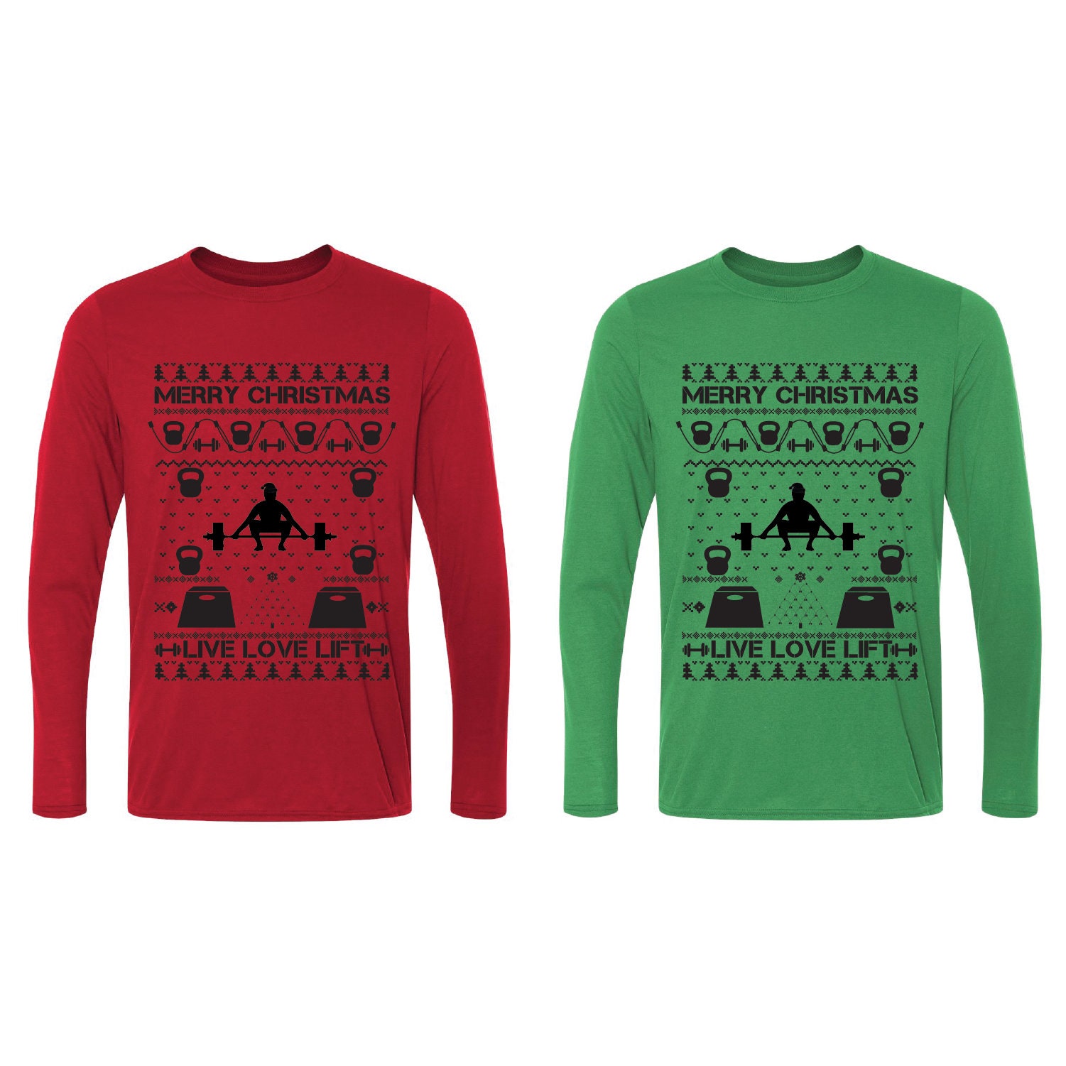 Crossfit Christmas Sweatshirt Workout 