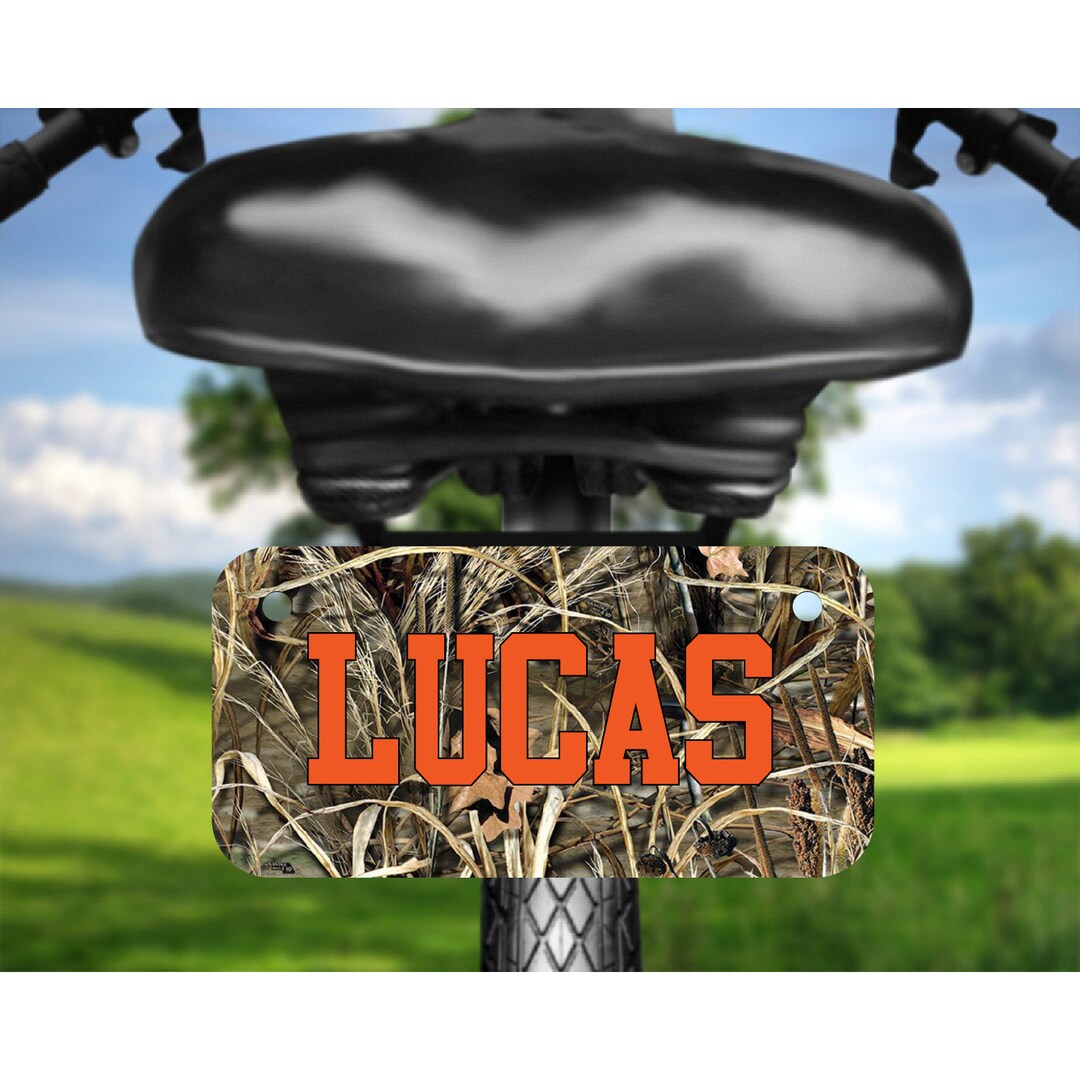 Personalized Bike Tag, Custom Kids Bike License Plate, Custom Kids Bike
