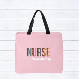 Personalized Nurse Tote Bag, Custom Tote, Nurse Gift, Nursing Student Bag, Medical Assistant Tote, Healthcare Worker Gift, RN Graduation
