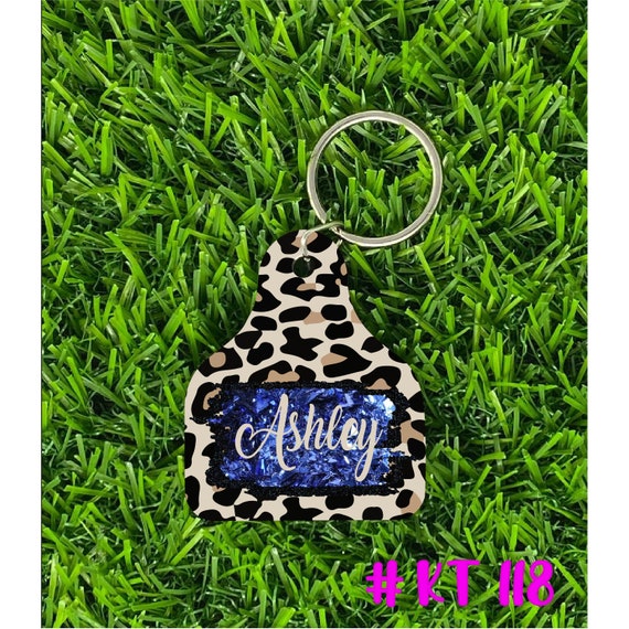 Koolau K Alphabet Keychain Cattle Retailers Ear Tags Custom Cow