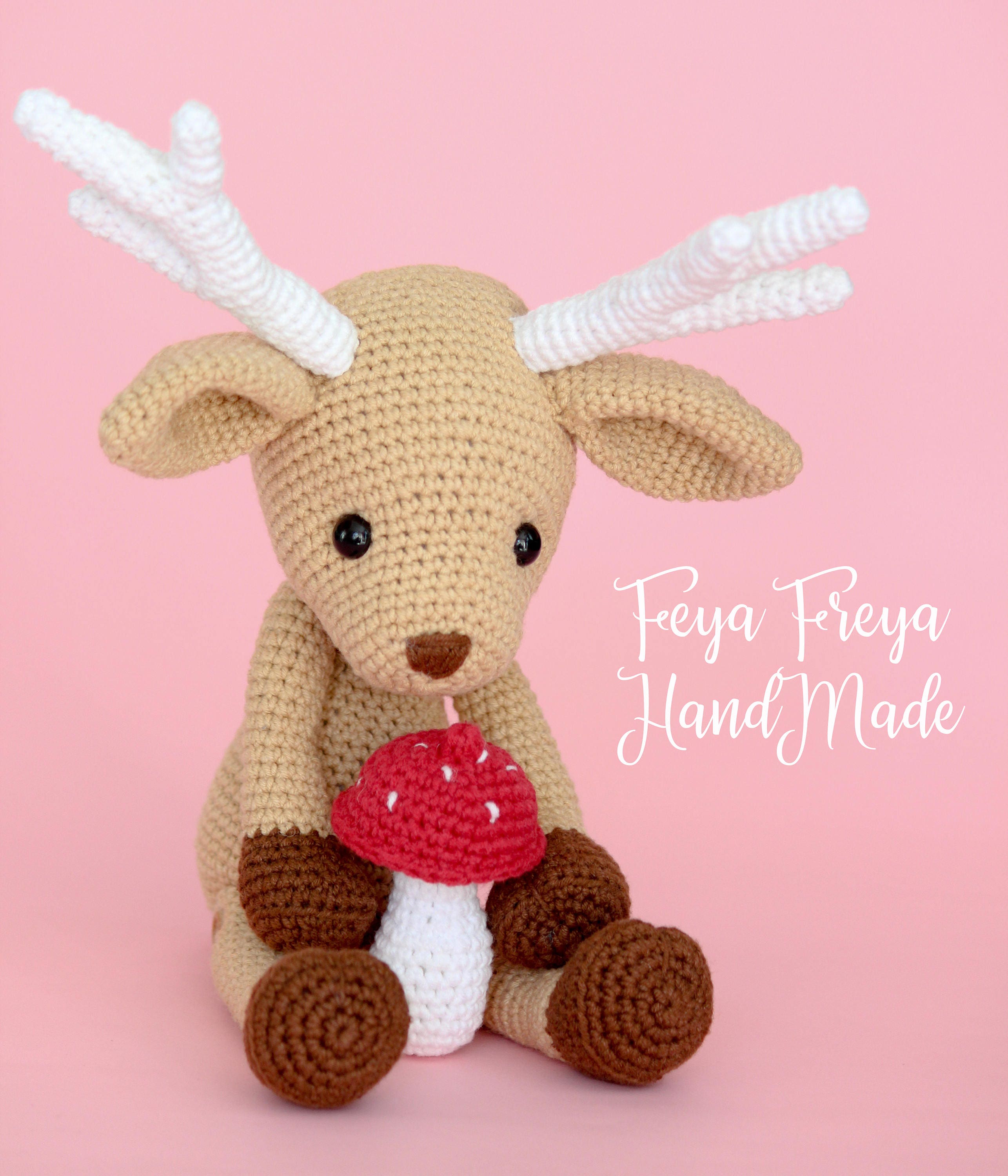 Hand-made Crochet Deer - Etsy