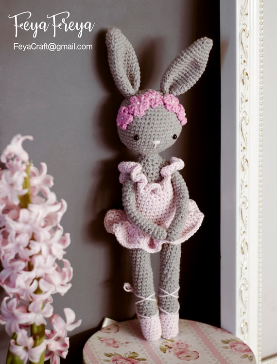 crochet ballerina bunny