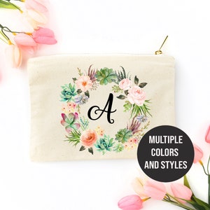 Make-up Tasche, Make-up-Tasche, Kosmetiktasche, Make-up-Halter, benutzerdefinierte Make-up-Tasche, Geschenk für Braut, Brautjungfer Geschenk, Braut-Party-Geschenk, monogrammierte Tasche