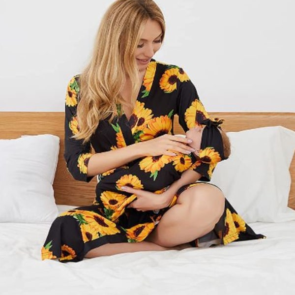 Matching Robe and Swaddle Set Girl Etsy