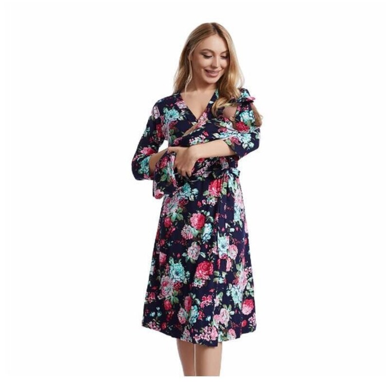 Maternity Robe and Baby Blanket Matching Mommy Labor Delivery Etsy