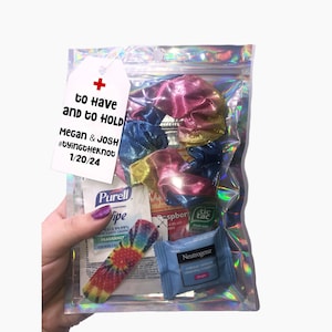 Kit per i postumi di una sbornia / Kit per la cura di sé / Kit di recupero del matrimonio / Regalo per l'addio al nubilato / Borsa regalo per addio al nubilato / Bomboniera per l'addio al nubilato
