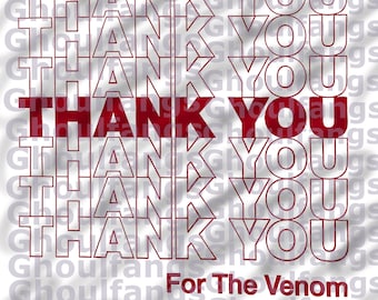thanks 4 the venom SVG diy tote bag digital file