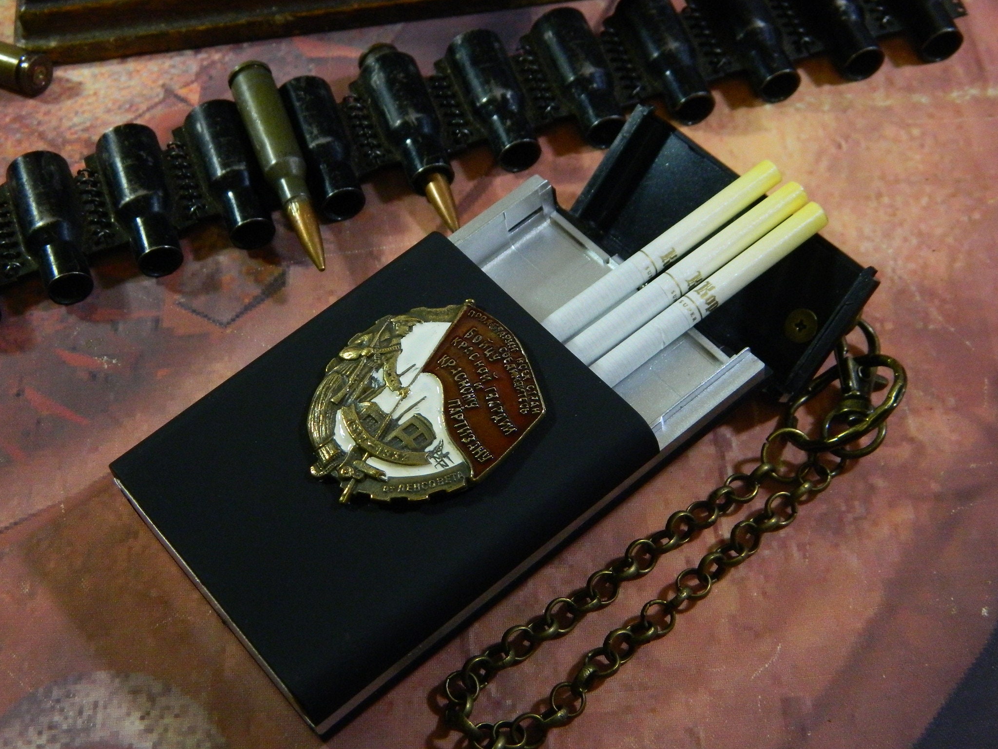 Cigarette case made of aluminum plastic 20 cigarettes. Size Etsy