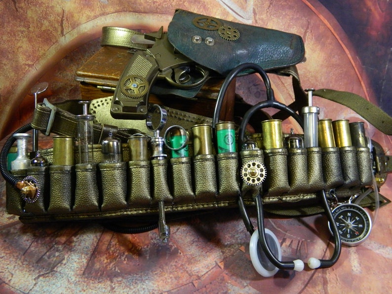 Bandolier steampunk PLAGUE DOCTOR
