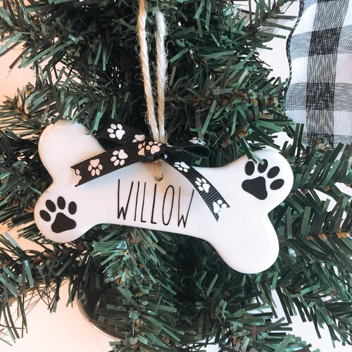 Personalized Dog Ornament Christmas Gift for Dog New Dog Owner Etsy