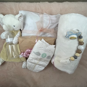 Neutral themed Reborn Baby Doll Shower Surprise  Box Opening