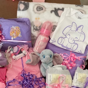 Baby Girl Elephant themed Reborn Doll Girl Shower Surprise Box Opening