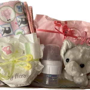 12-14&quot; doll/ Micro preemie Large Reborn Baby Girl elephant themed Reborn shower surprise box opening