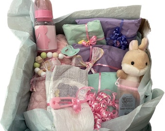 Bunny Size Newborn (Baby dolls 19-21") Reborn/ Doll Clothes Accessories Girl Shower Surprise  Box Opening