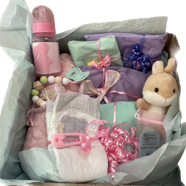 Bunny themed Reborn Baby Doll clothes and Accessories Girl Shower Surprise  Box Opening