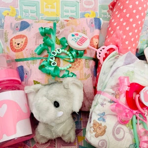 Elephant-Themed Reborn Simple Baby Box Opening Surprise gift set for doll collectors or children