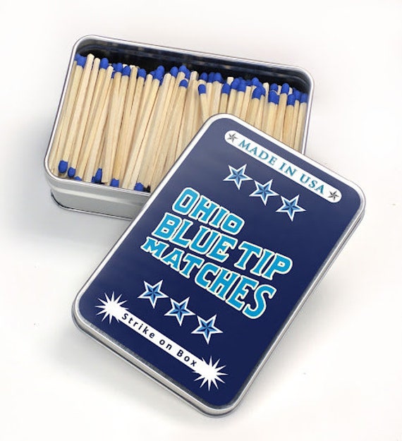 Ohio Blue Tip Matches 300 Count in Tin Container the Finest Etsy