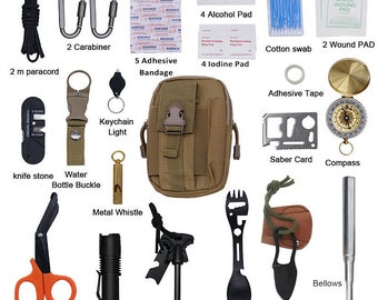 Multifunktionales Survival Gear Erste Hilfe Notfallset