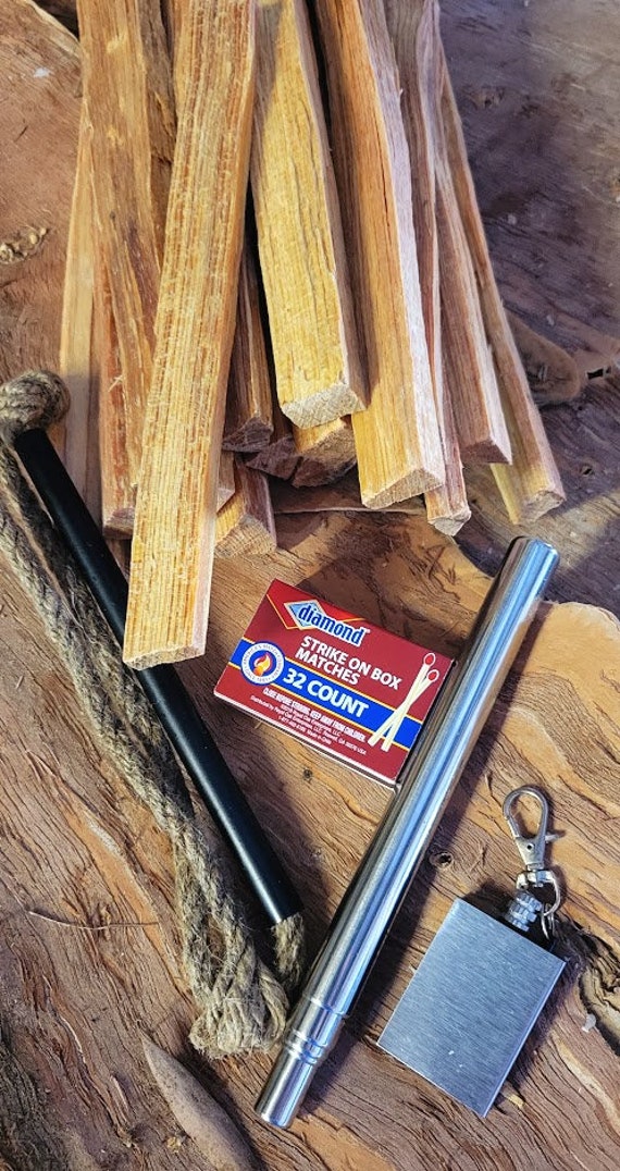 Fatwood Fire Starter Sticks 4 lbs. Stainless Steel Kaeser Wilderness Supply