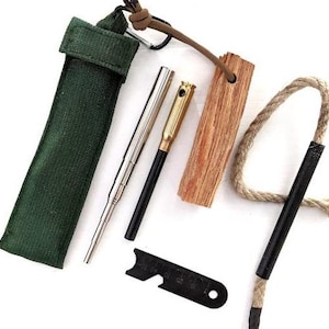 Pocket Survival Fire Starting Kit Fatwood Hand Cut in USA Pocket Survival Fire Starting Kit Fatwood Hand Cut in USA