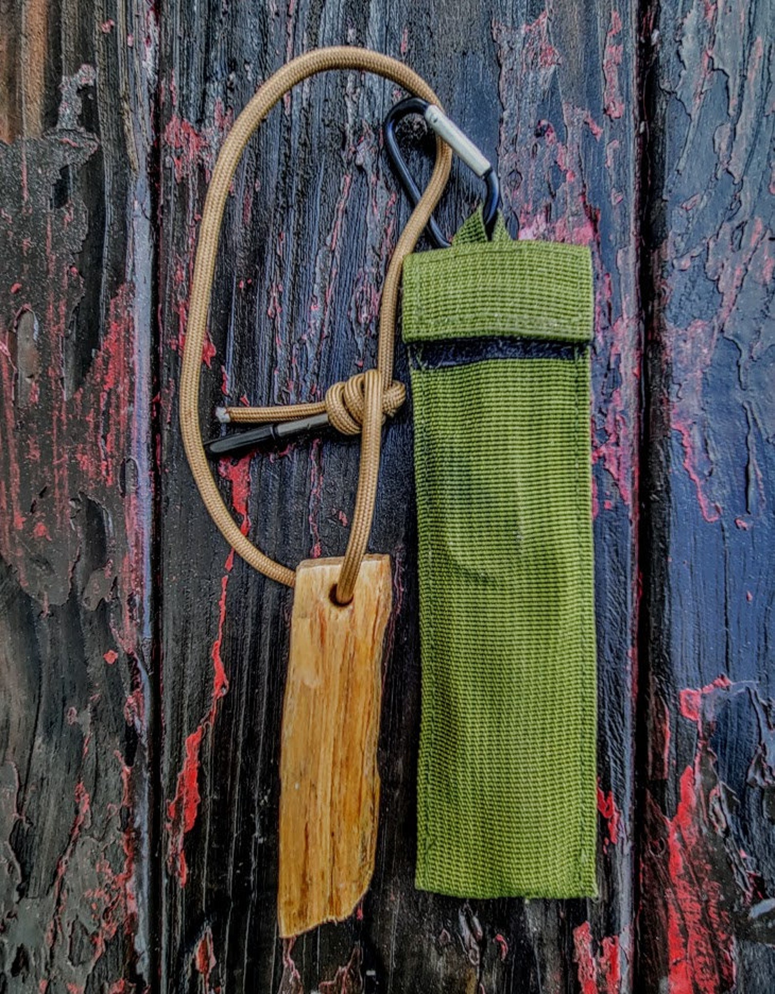 Survival Fire Starting Gear Fatwood Ferro Rod Torch Striker Etsy