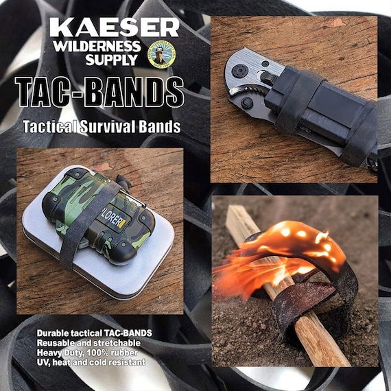 Authentic Tactical Bands Rubber Bands 1/4lb Heat Cold & UV Resistant Made  in USA With 11-1 Tool -  Singapore