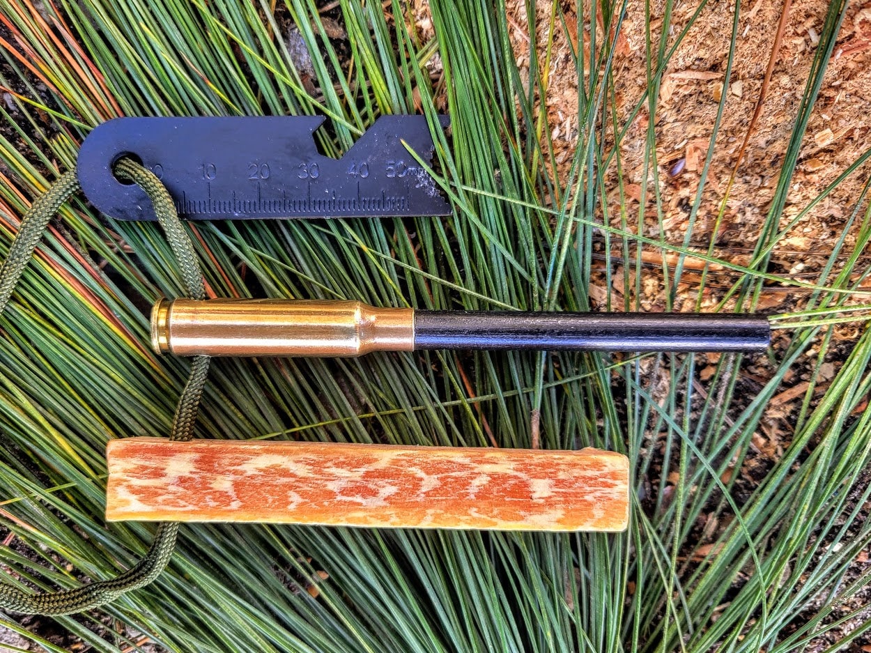 Fire Starting Kit Ferro Rod Fatwood Striker Camping Gear Bushcraft