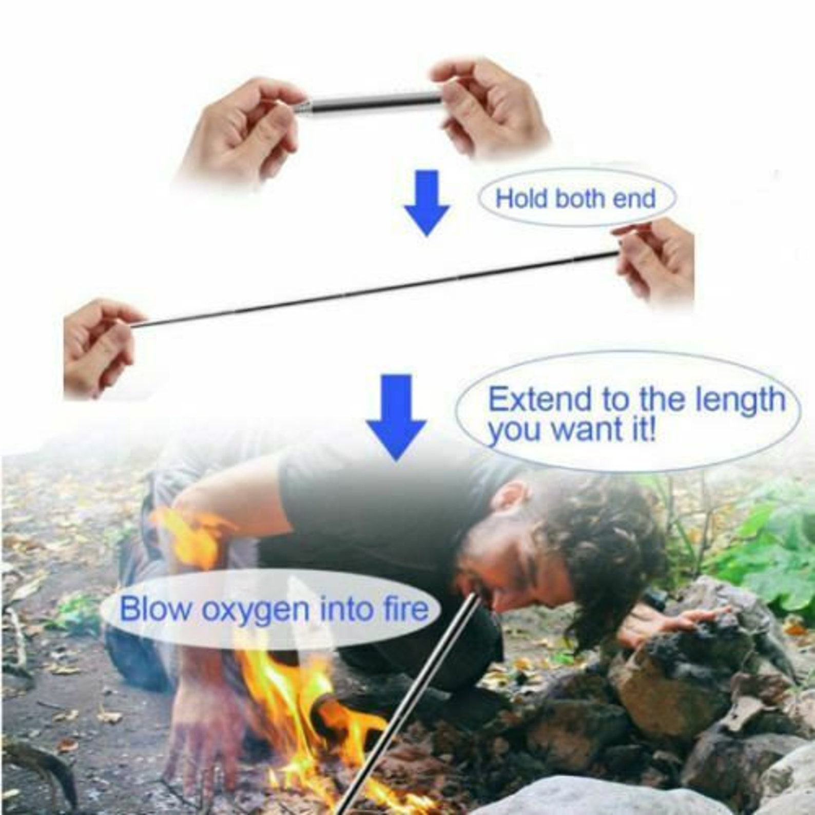 Survival Fire Starting Gear Fatwood Ferro Rod Torch Striker Etsy