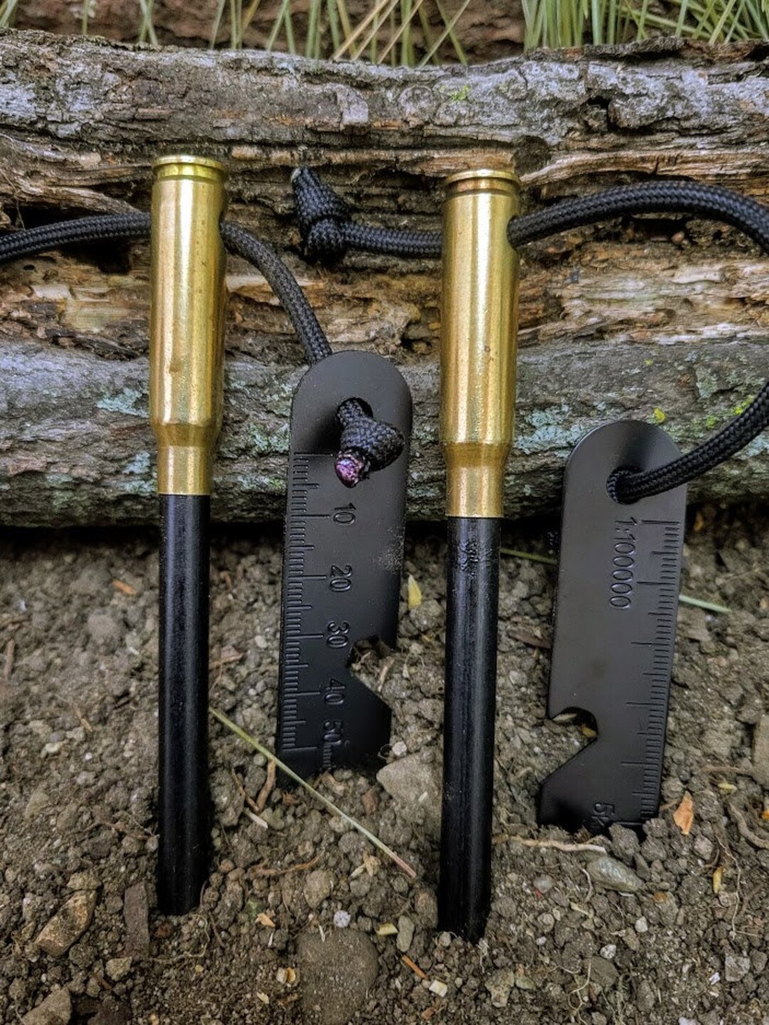 Ferro Rods Set of 2 Ferrocerium Carbon Steel Striker Kaeser Etsy