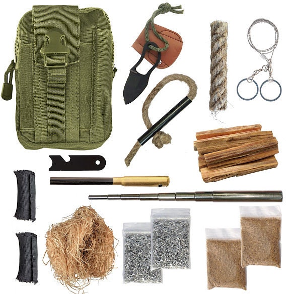 Kaeser Fire Starting Kit Ready to Go, Emergency Survival Fire Starting